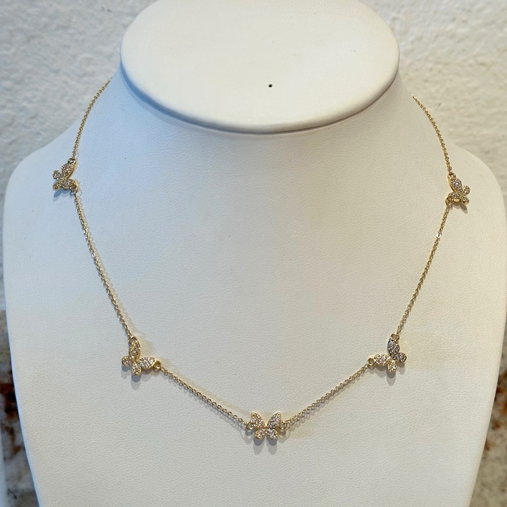 Gold Butterfly Necklace